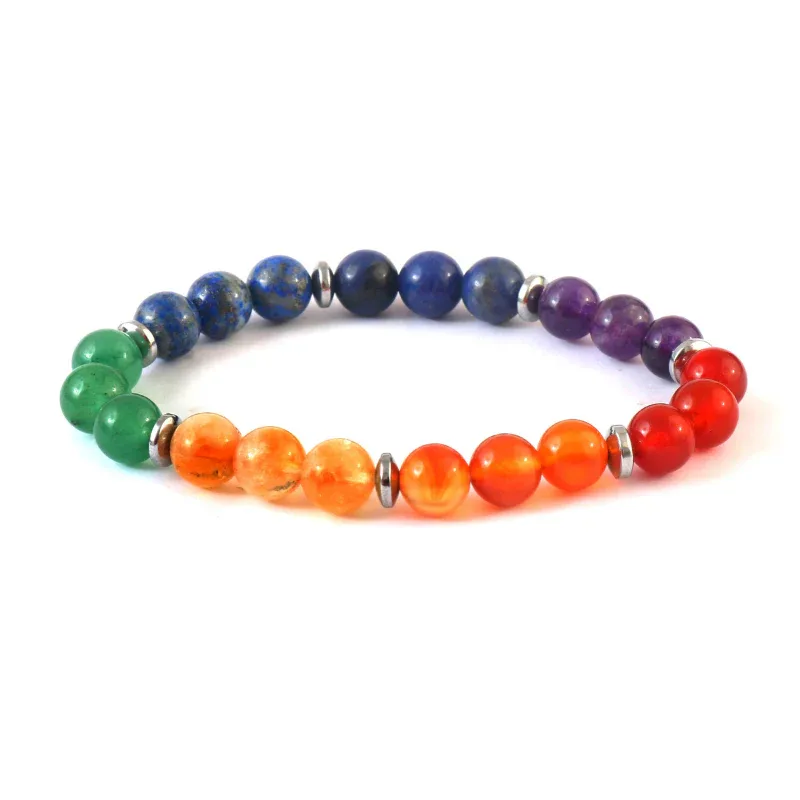 Natural 7 Chakra Stone Bracelet