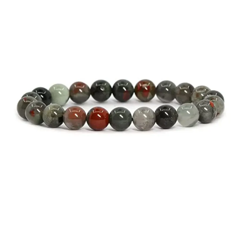 Natural African Bloodstone Bracelet