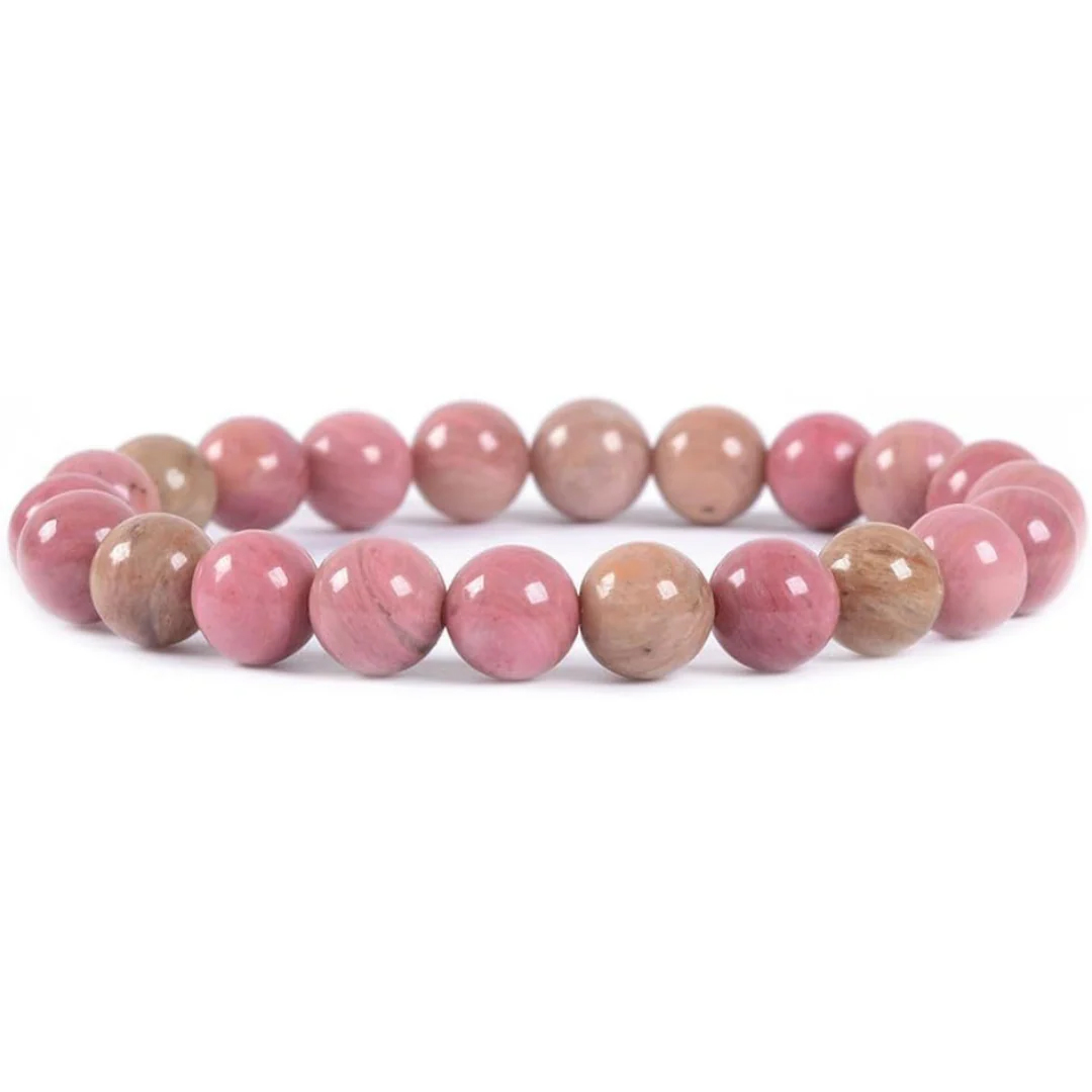 Natural Pink Rhodonite Bracelet