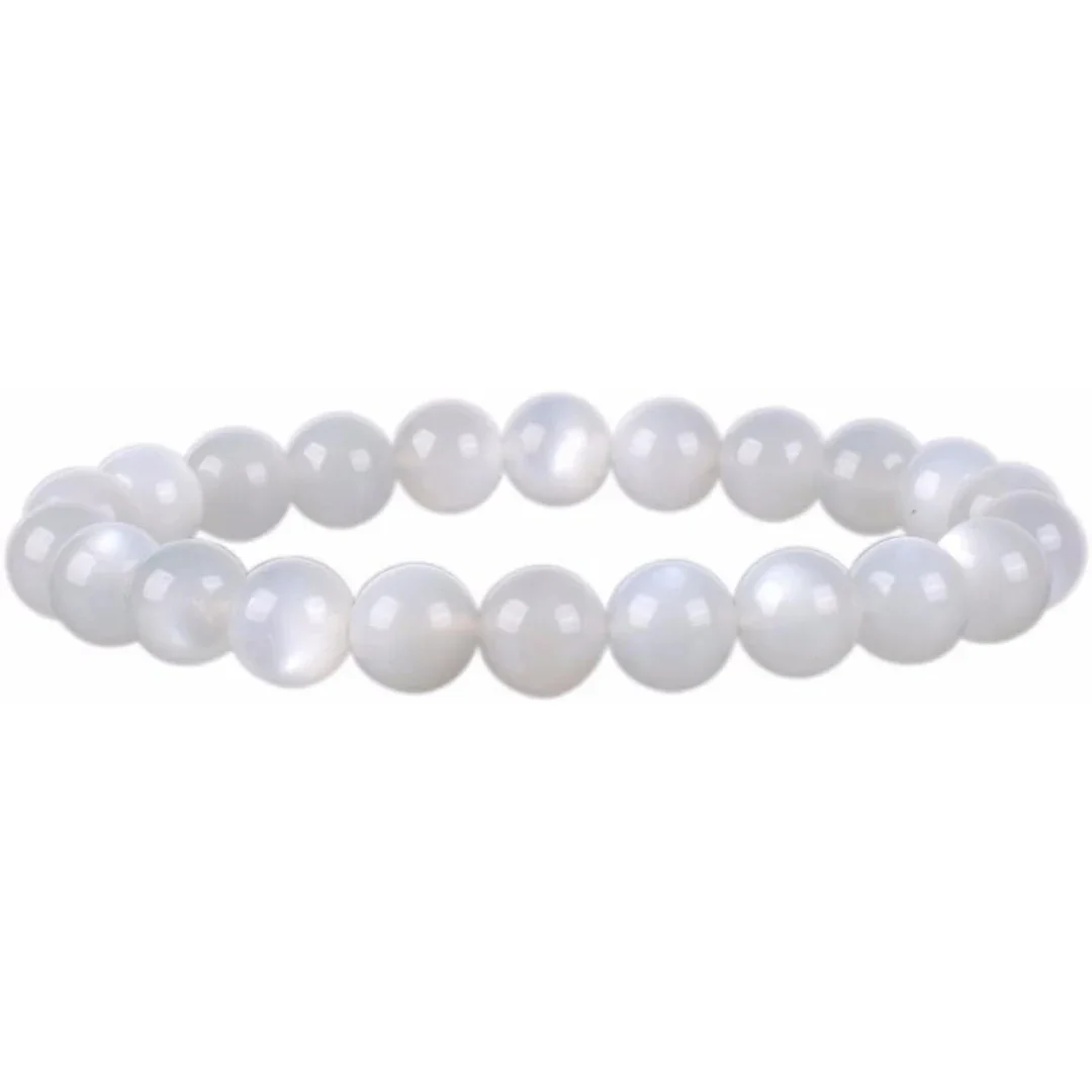 Natural White Moonstone Bracelet