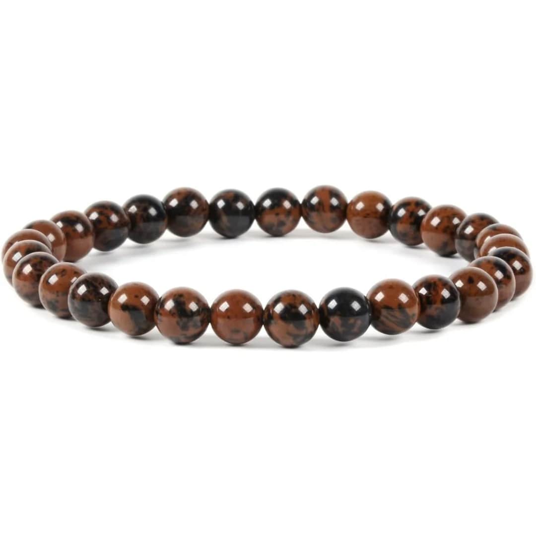 Natural Mahogany Obsidian Bracelet